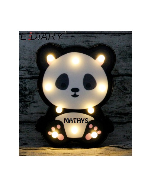 Lampe personnalisée - Panda - StoryLab Création
